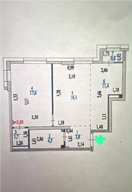 Продажа 2-комнатной квартиры, 56.2 м², ул. Храпатого, дом  21 в Астане - фото 4