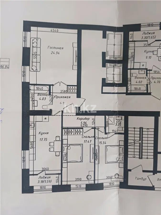 Продажа 3-комнатной квартиры, 97 м² в Астане