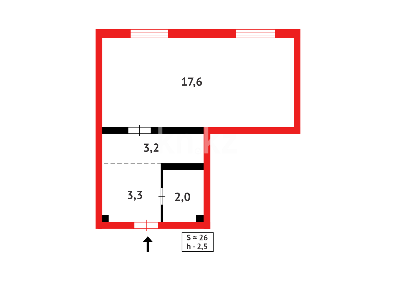 Продажа 1-комнатной квартиры, 26.3 м² в Астане - фото 7