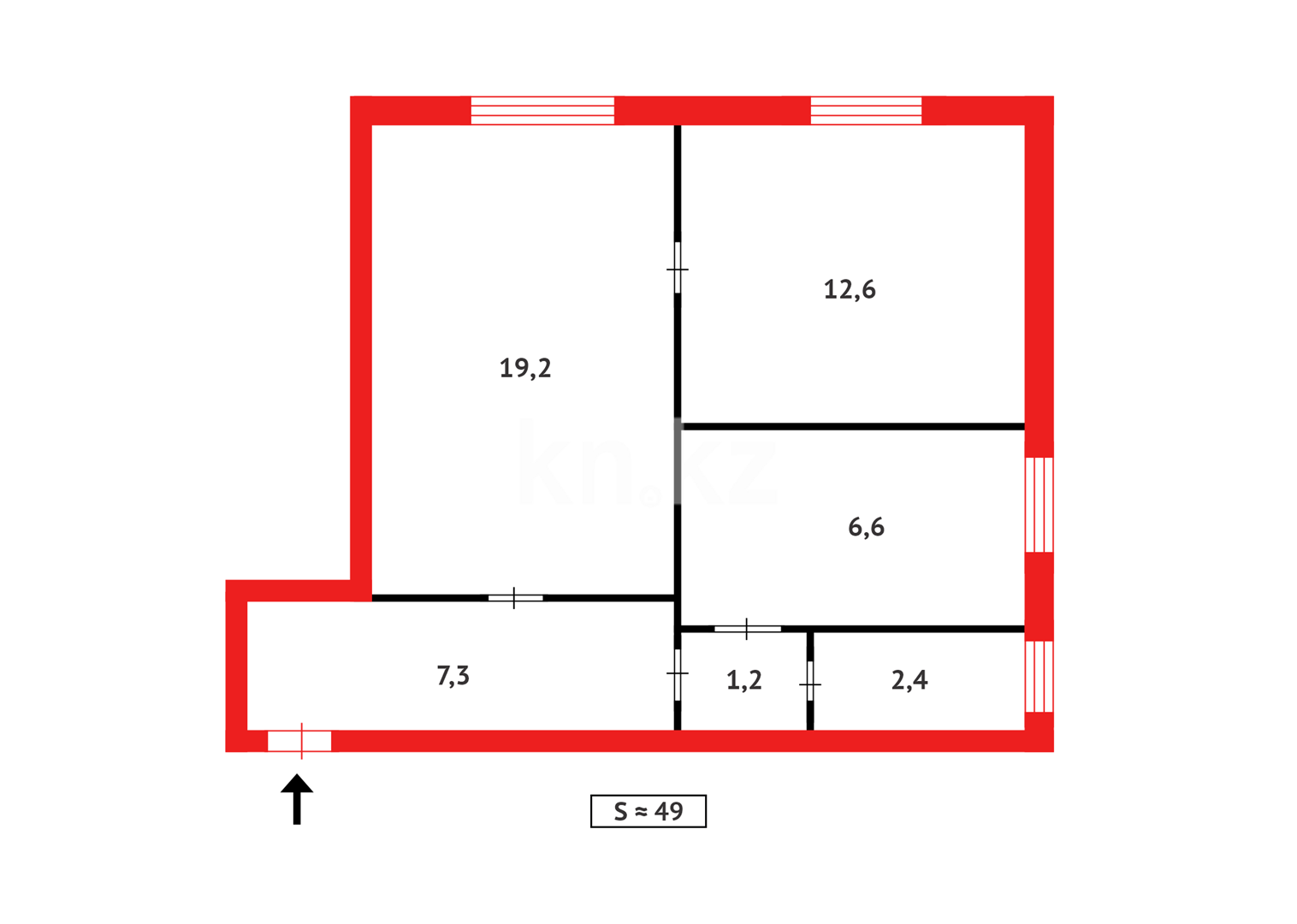 Продажа 2-комнатной квартиры, 49 м² в Абае - фото 6
