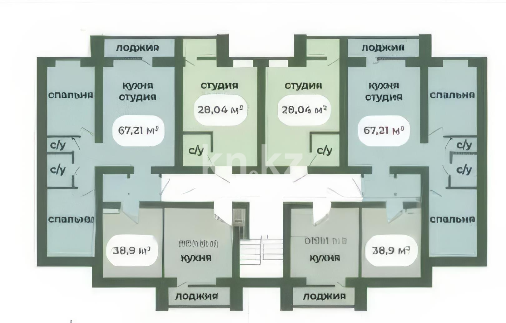 Продажа 3-комнатной квартиры, 67 м² в Астане
