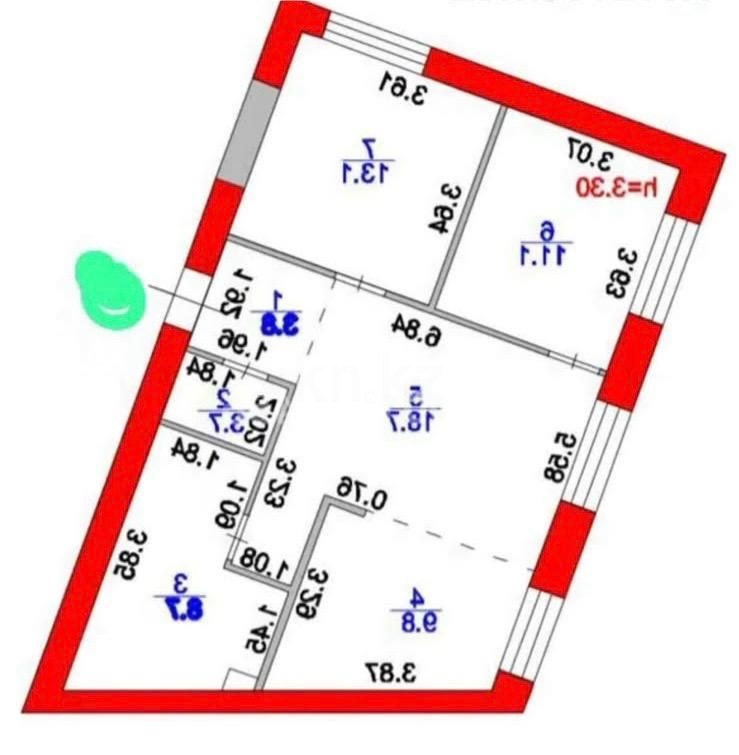 Продажа 2-комнатной квартиры, 72 м² в Астане - фото 5