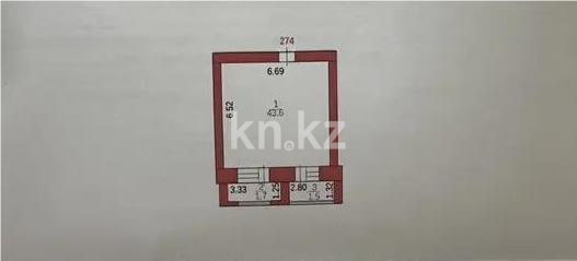 Продажа 2-комнатной квартиры, 47 м² в Караганде