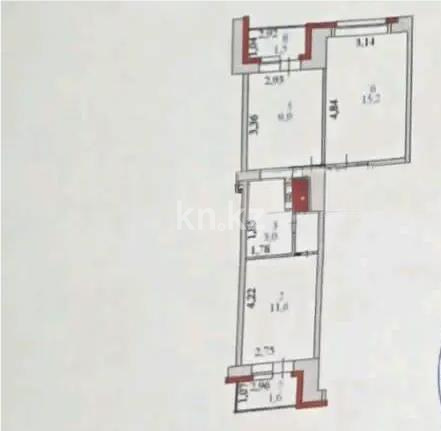 Продажа 2-комнатной квартиры, 49 м² в Астане
