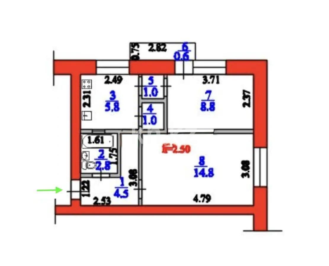 Продажа 2-комнатной квартиры, 39 м² в Алматы - фото 5