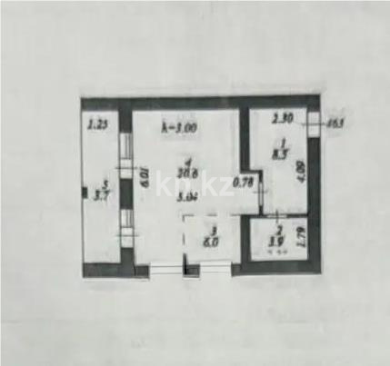 Продажа 1-комнатной квартиры, 42 м² в Астане