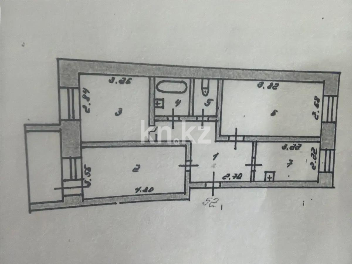 Продажа 3-комнатной квартиры, 53.9 м² в Астане - фото 6
