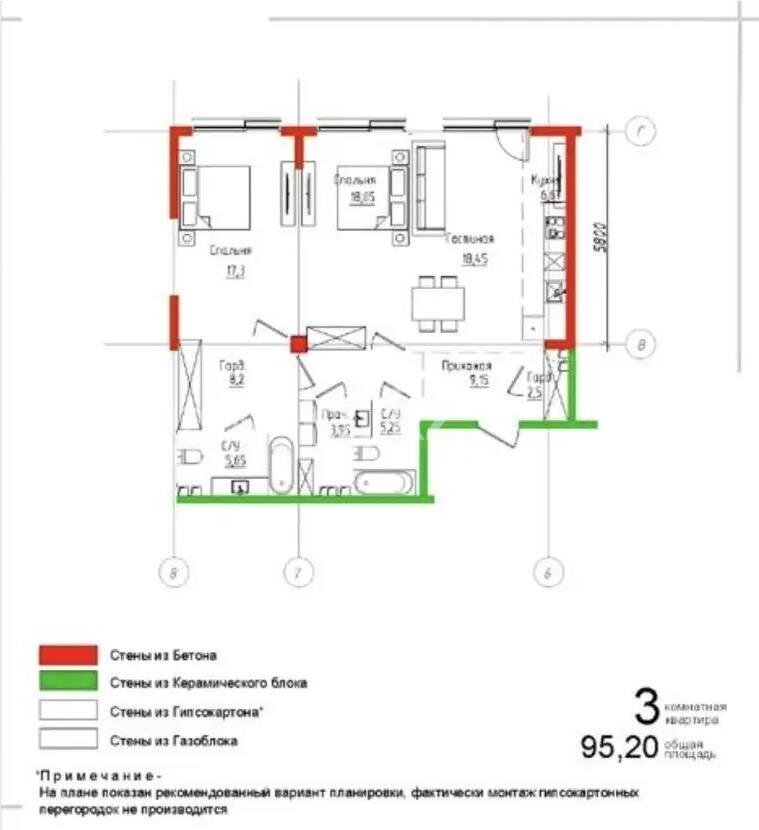 Продажа 3-комнатной квартиры, 95.2 м² в Алматы