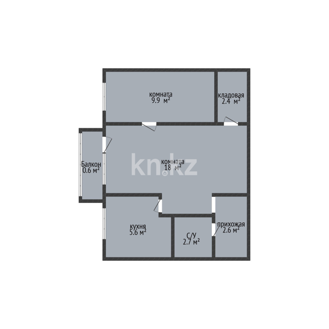 Продажа 2-комнатной квартиры, 41.8 м² в Костанае - фото 2