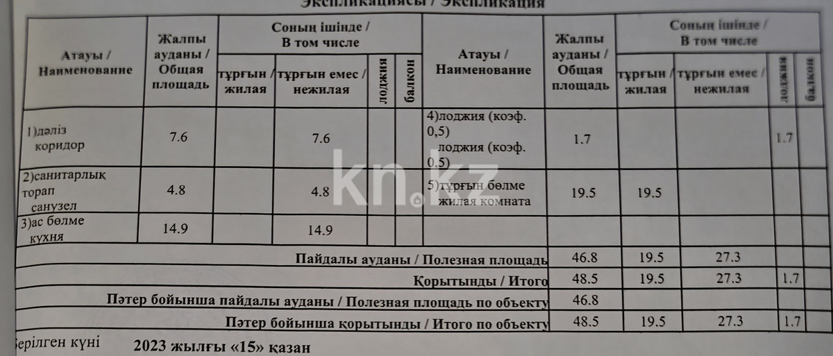 Продажа 1-комнатной квартиры, 48.5 м² в Алматы - фото 27