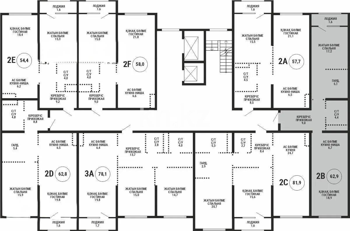Продажа 2-комнатной квартиры, 63 м² в Алматы - фото 3