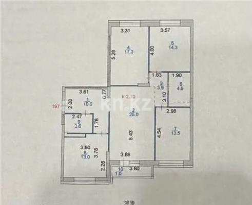 Продажа 4-комнатной квартиры, 107 м² в Астане - фото 13