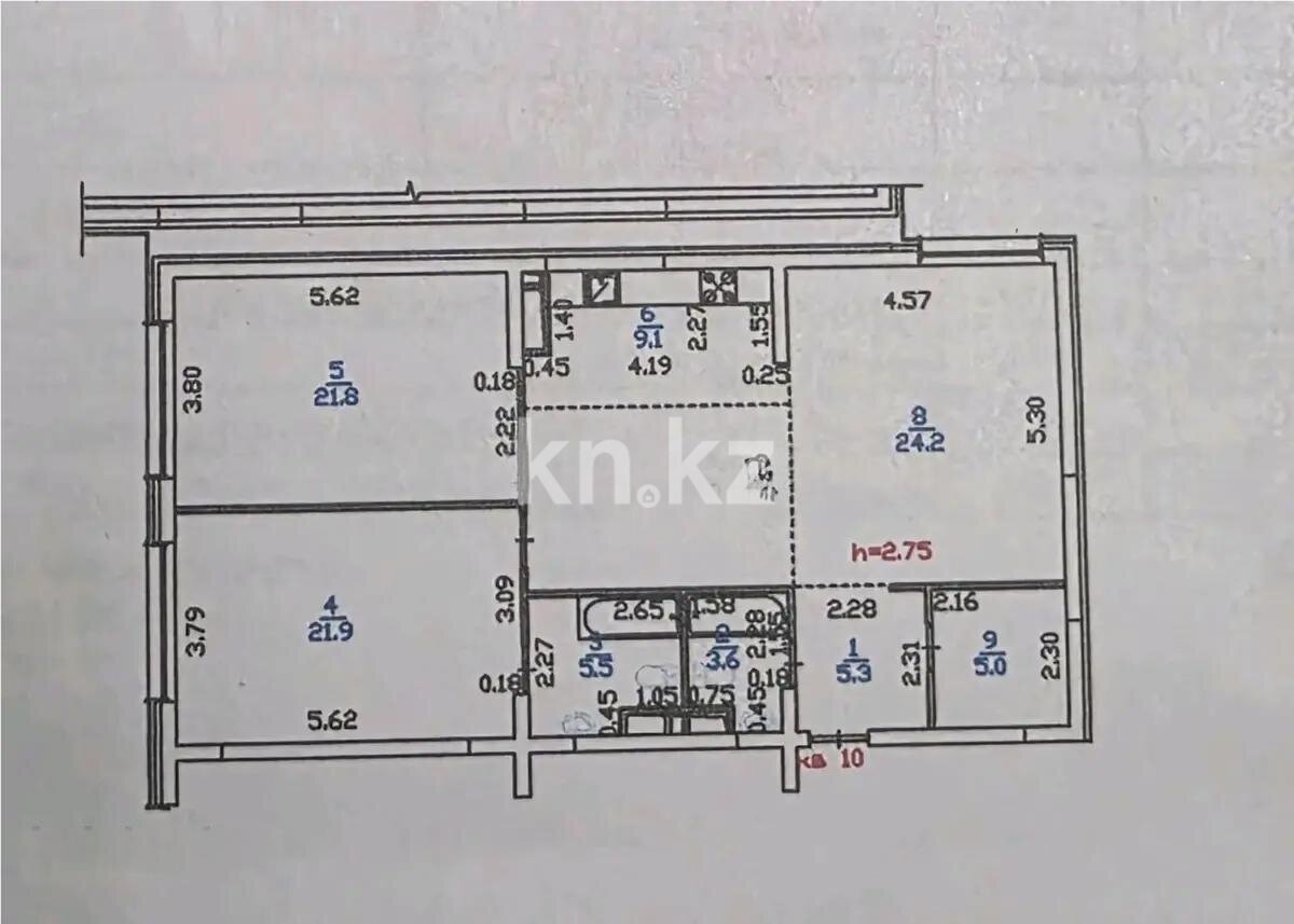 Продажа 3-комнатной квартиры, 109.9 м² в Алматы - фото 6