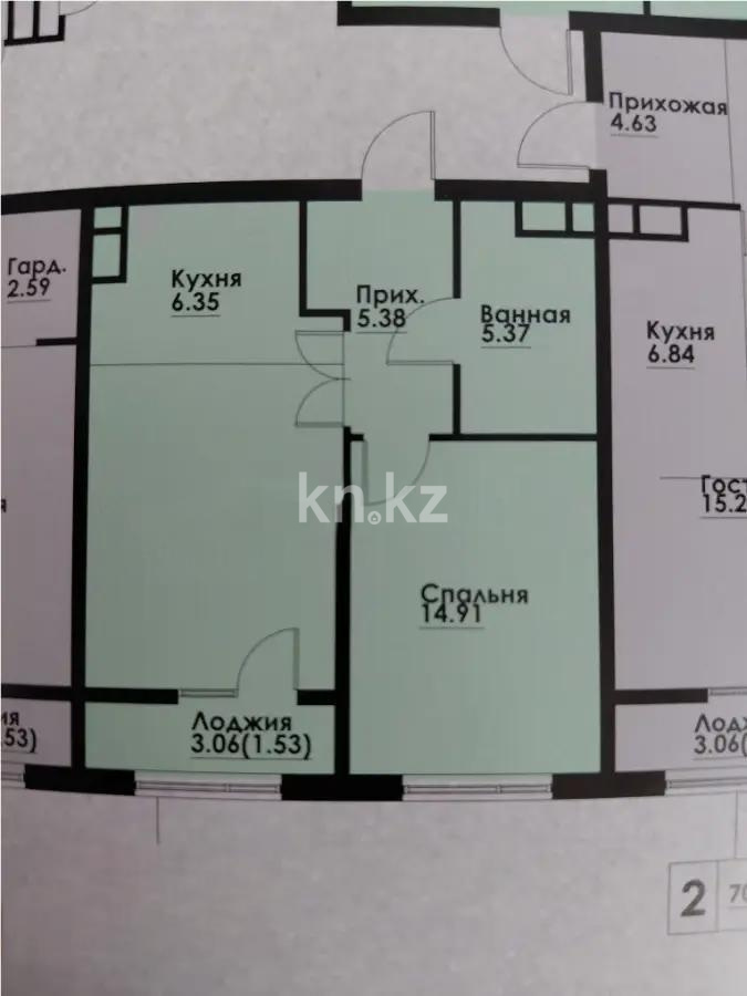 Продажа 2-комнатной квартиры, 49 м², ул. Макатаева, дом  129/1 в Алматы