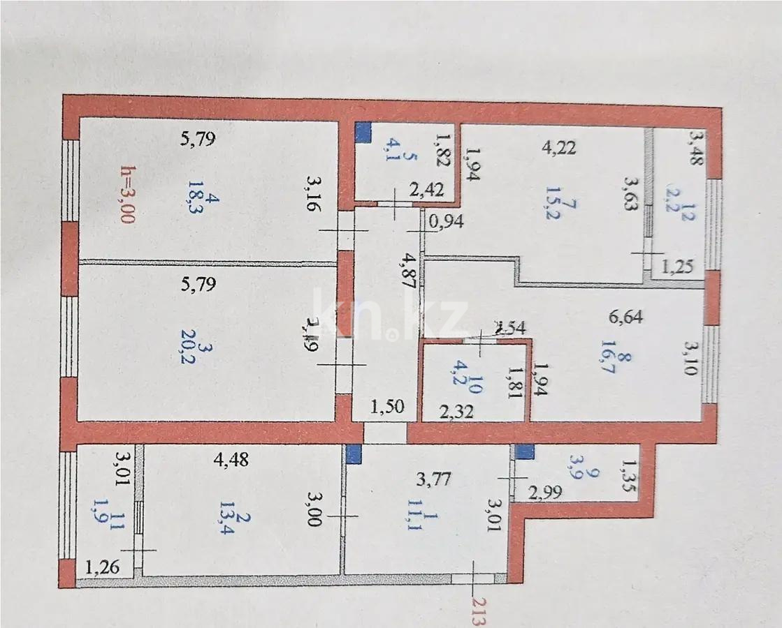 Продажа 4-комнатной квартиры, 118 м² в Астане