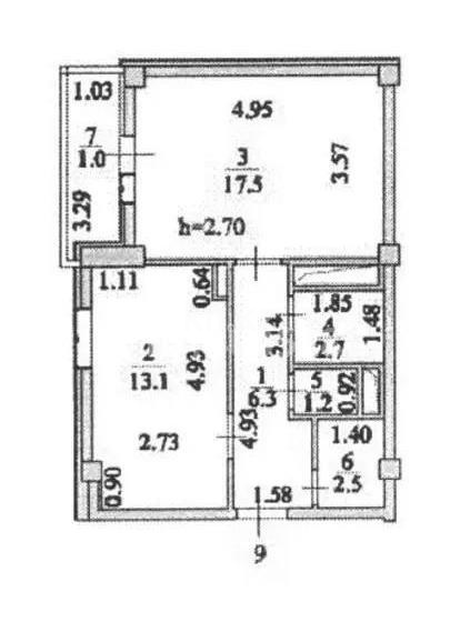 Продажа 2-комнатной квартиры, 44.3 м² в Астане - фото 7