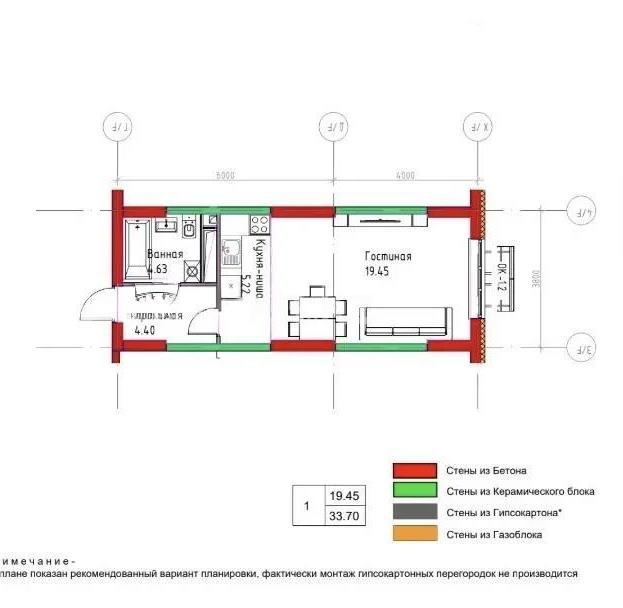 Продажа 1-комнатной квартиры, 34 м² в Алматы