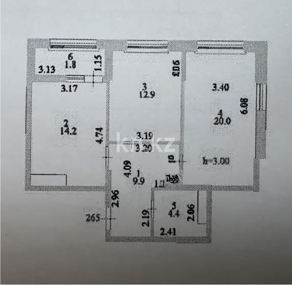 Продажа 2-комнатной квартиры, 63.2 м² в Астане - фото 5