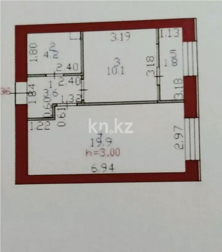 Продажа 1-комнатной квартиры, 40 м², ул. Жошы хана, дом  14/1 в Астане