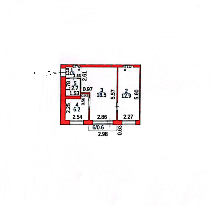 Продажа 2-комнатной квартиры, 43 м² в Караганде - фото 26