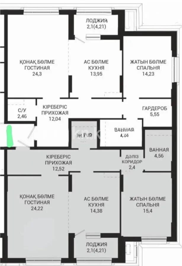 Продажа 4-комнатной квартиры, 161.7 м² в Астане