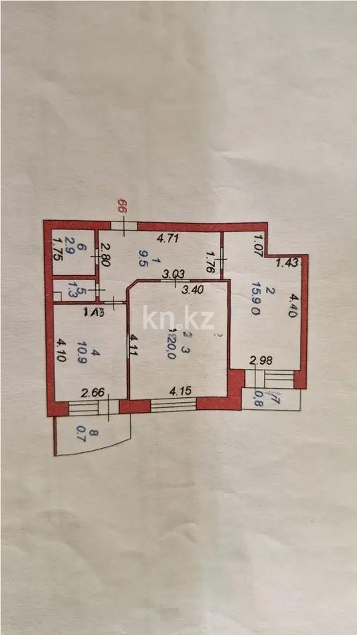Продажа 2-комнатной квартиры, 62 м², ул. Павлова, дом  29 в Астане