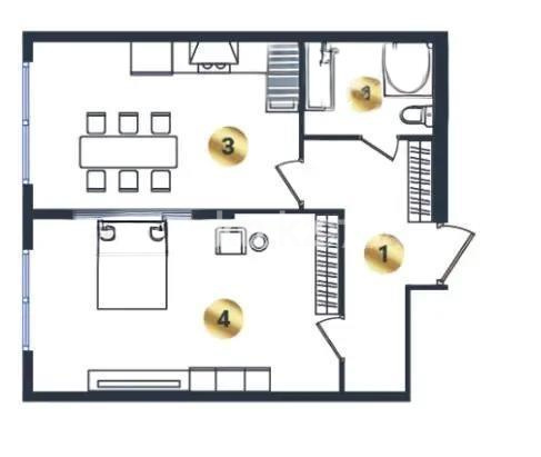 Продажа 1-комнатной квартиры, 53.13 м², ул. Сыбызгы, дом  100 стр в Алматы
