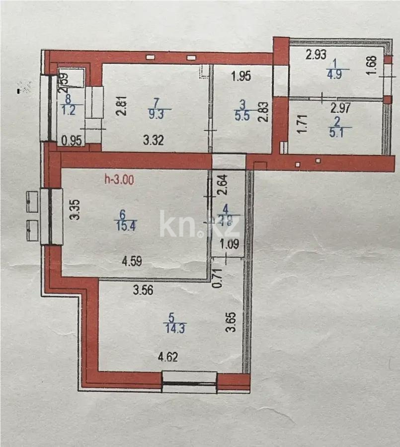 Продажа 2-комнатной квартиры, 58.6 м² в Астане - фото 7