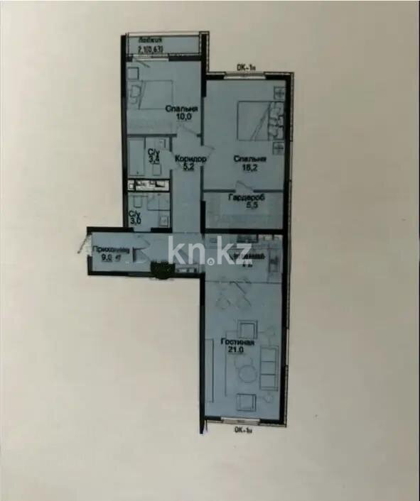 Продажа 3-комнатной квартиры, 80 м² в Алматы - фото 3