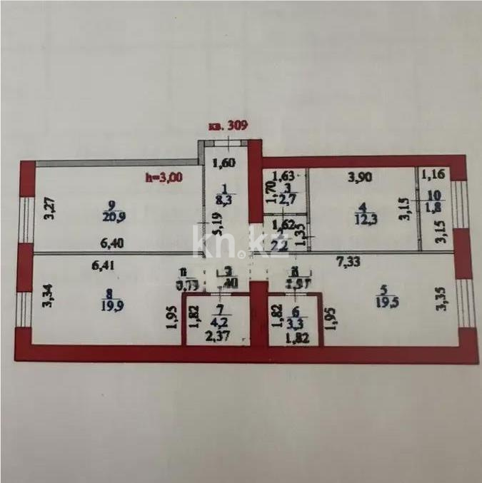 Продажа 3-комнатной квартиры, 95 м² в Астане