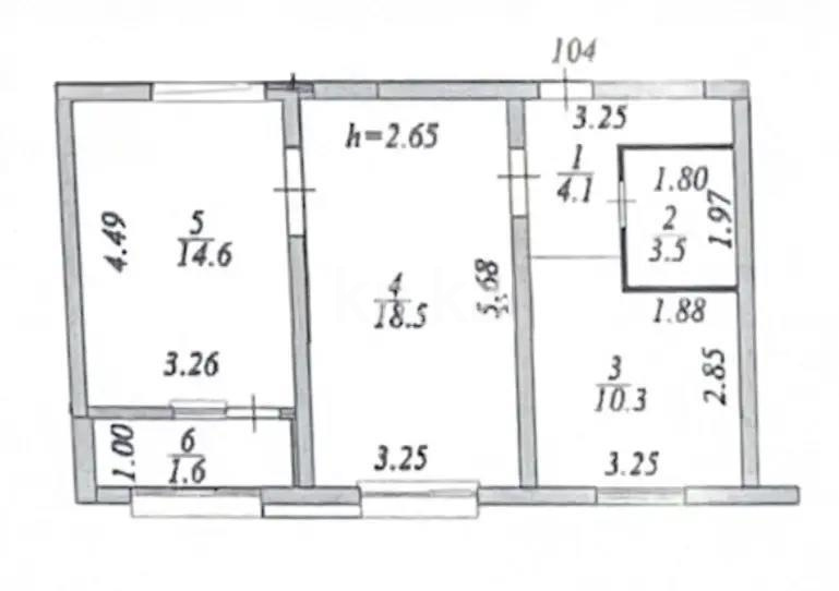 Продажа 2-комнатной квартиры, 52.6 м² в Астане - фото 5