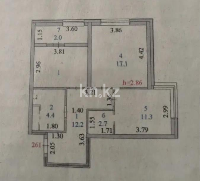 Продажа 2-комнатной квартиры, 61 м² в Астане - фото 5