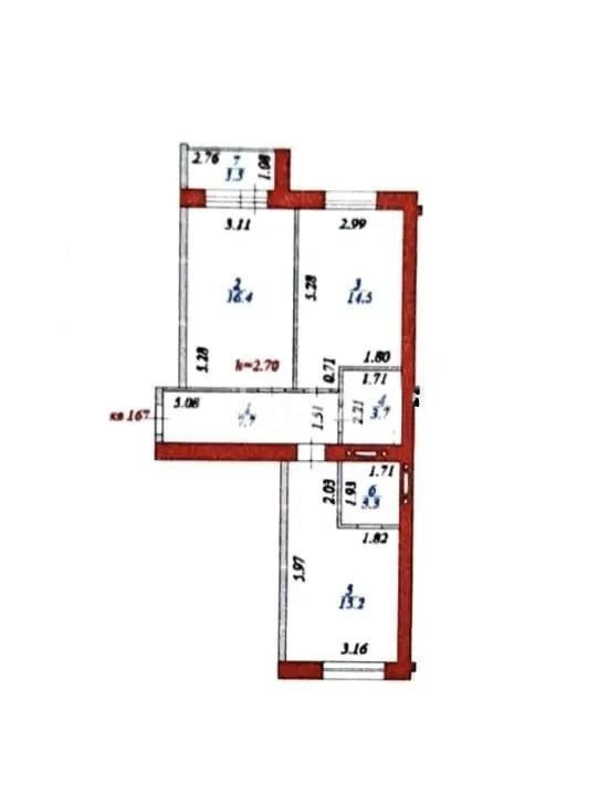 Продажа 2-комнатной квартиры, 63 м² в Астане