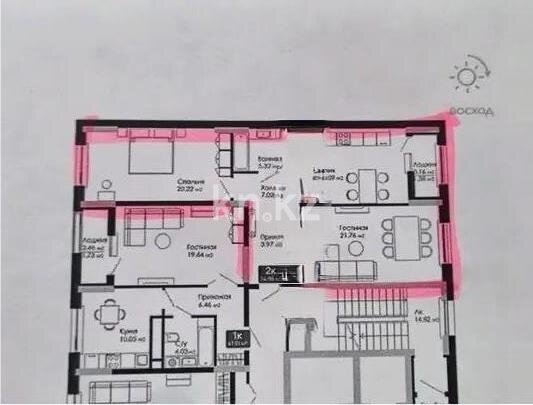 Продажа 2-комнатной квартиры, 74 м² в Астане - фото 4