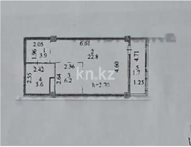 Продажа 1-комнатной квартиры, 40.2 м² в Астане