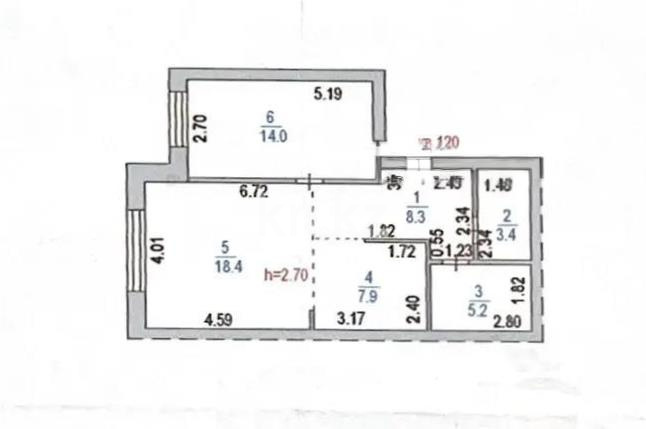 Продажа 2-комнатной квартиры, 57.2 м² в Астане - фото 6