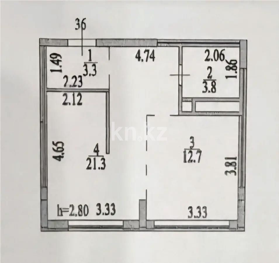 Продажа 2-комнатной квартиры, 41 м² в Астане - фото 5