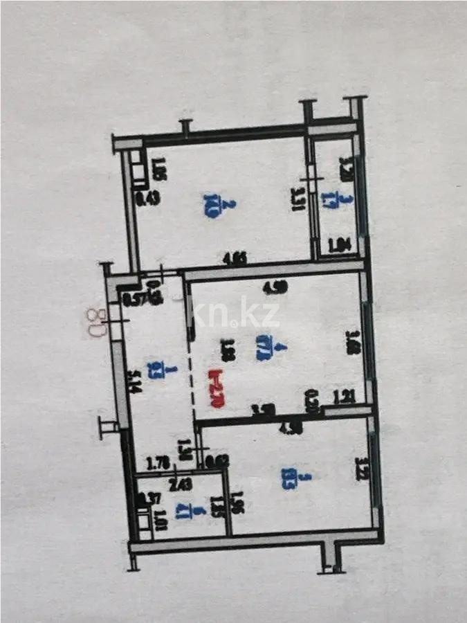 Продажа 2-комнатной квартиры, 61.5 м² в Алматы