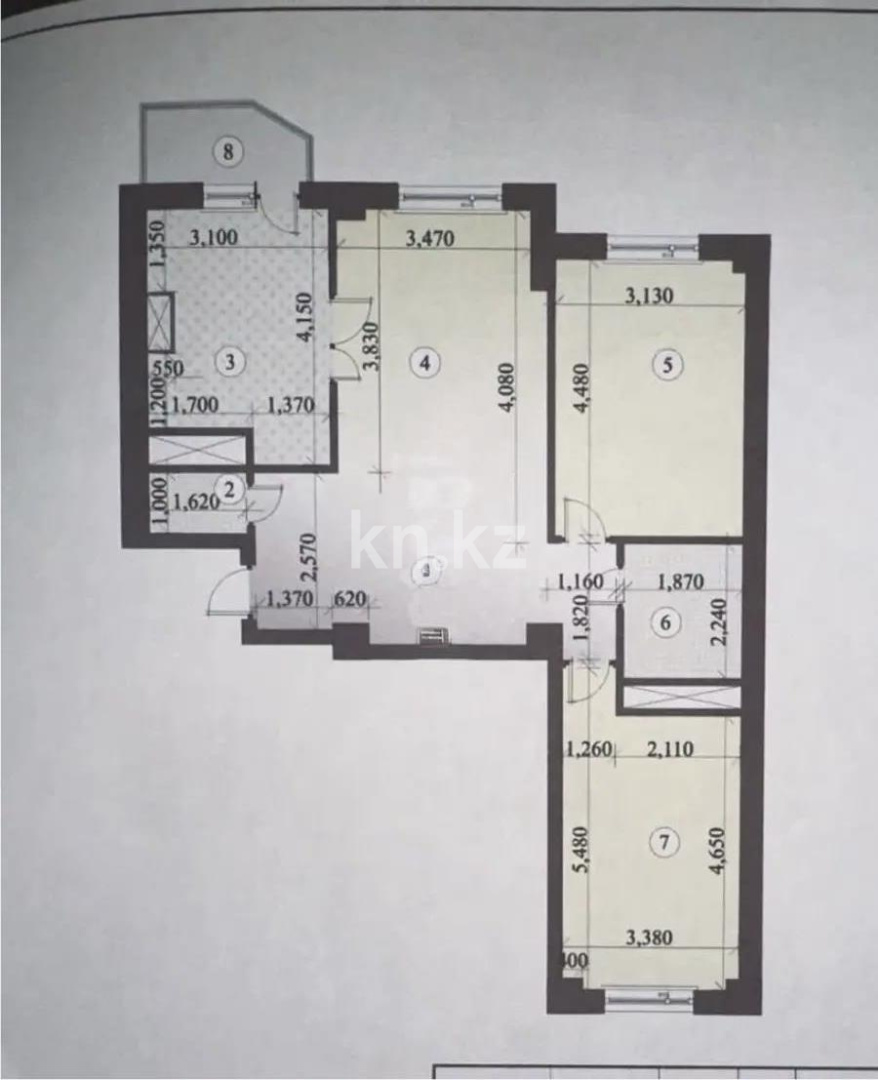 Продажа 3-комнатной квартиры, 77 м² в Астане - фото 6