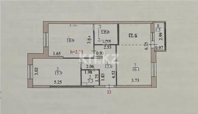 Продажа 3-комнатной квартиры, 84 м² в Астане - фото 7