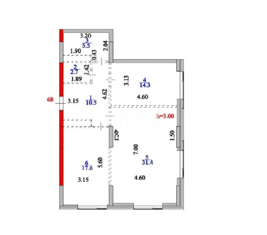 Продажа 2-комнатной квартиры, 82 м² в Астане - фото 3