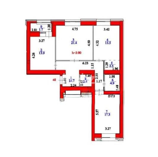 Продажа 3-комнатной квартиры, 94 м² в Астане