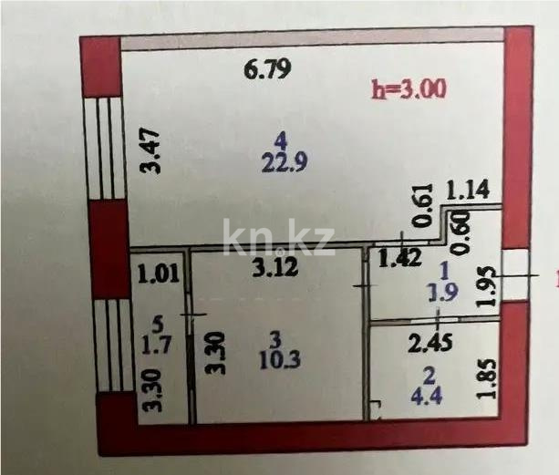 Продажа 1-комнатной квартиры, 43.2 м² в Астане - фото 4
