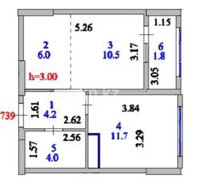 Продажа 2-комнатной квартиры, 40 м², ул. Е-36, дом  5 в Астане - фото 4