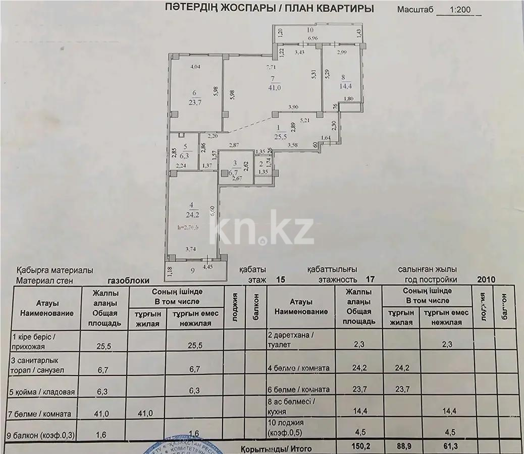 Продажа 3-комнатной квартиры, 150 м² в Астане - фото 7