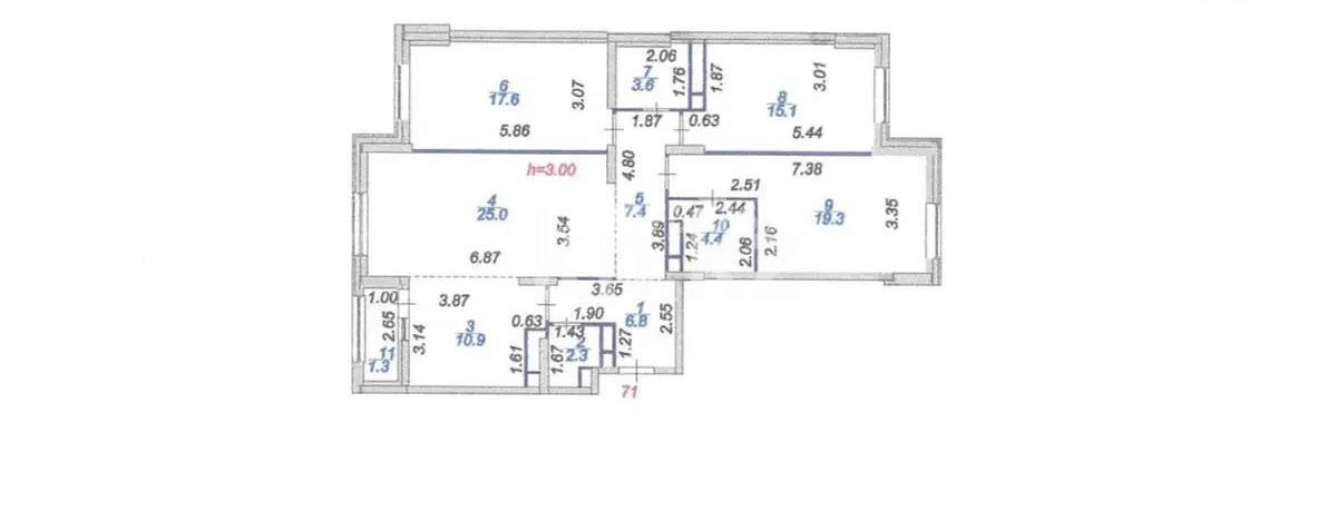 Продажа 4-комнатной квартиры, 112.4 м², ул. Тыныбаева, дом  7 в Астане