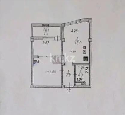 Продажа 1-комнатной квартиры, 46 м² в Астане