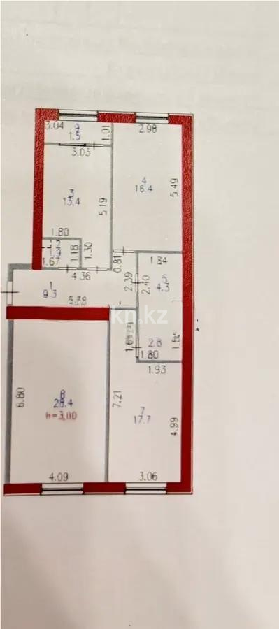 Продажа 3-комнатной квартиры, 95.7 м², ул. Нажимеденова, дом  28 в Астане - фото 4