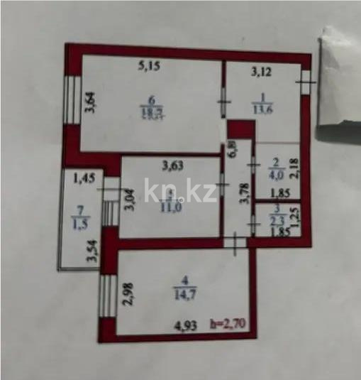 Продажа 2-комнатной квартиры, 66 м² в Астане
