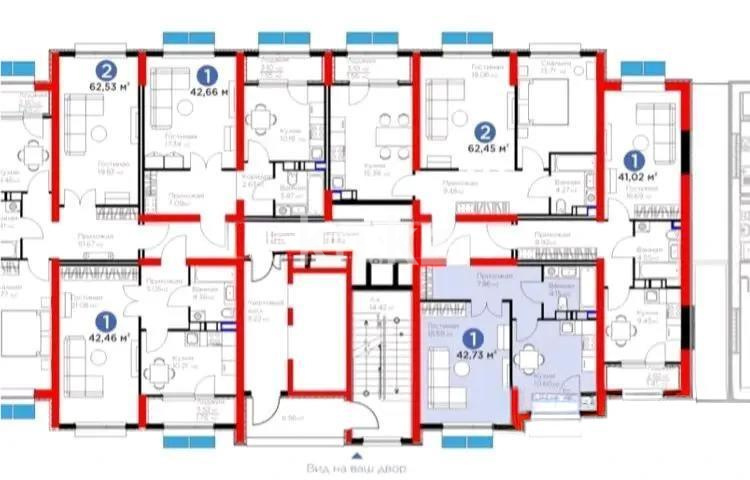 Продажа 1-комнатной квартиры, 43 м² в Алматы - фото 2